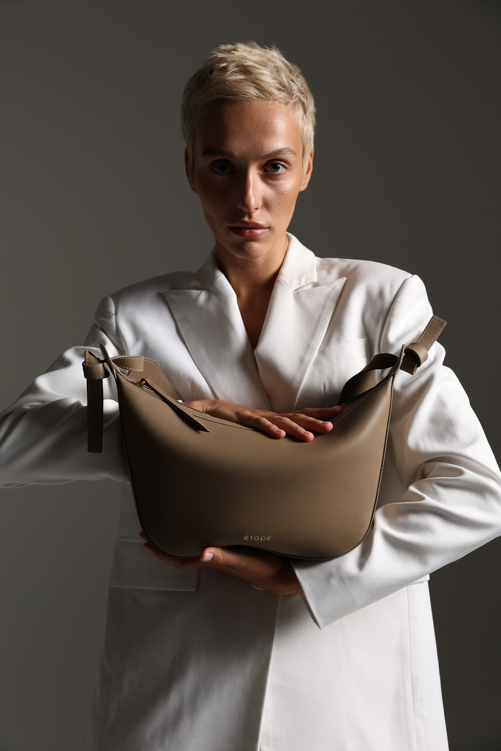 Leather bag Etape Croissant Grande Lait Nappa