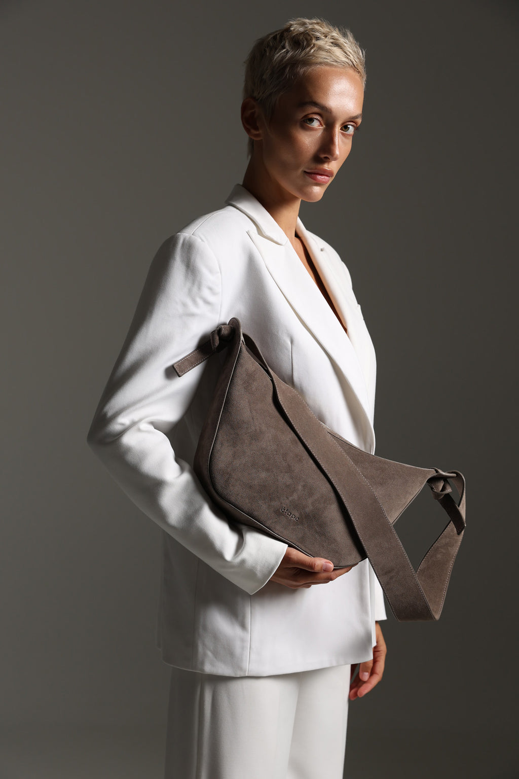 Suede bag Etape Croissant Grande Truffle Suede
