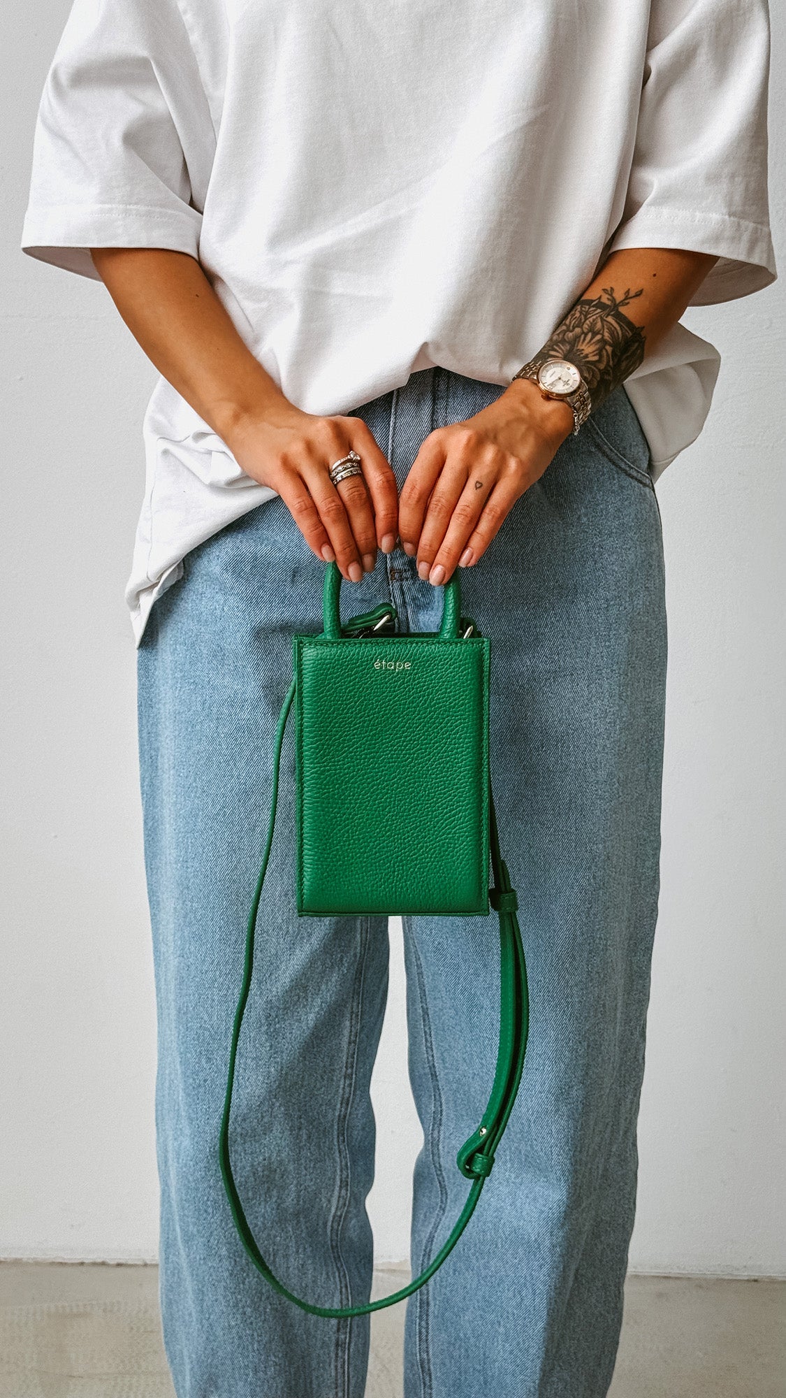 Leather bag Etape MIMI BAG Emerald