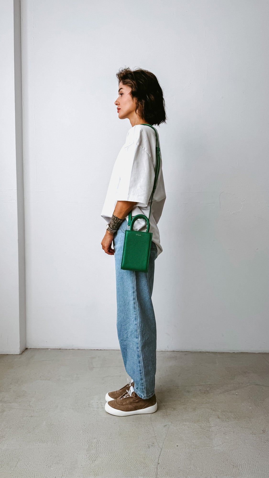 Leather bag Etape MIMI BAG Emerald