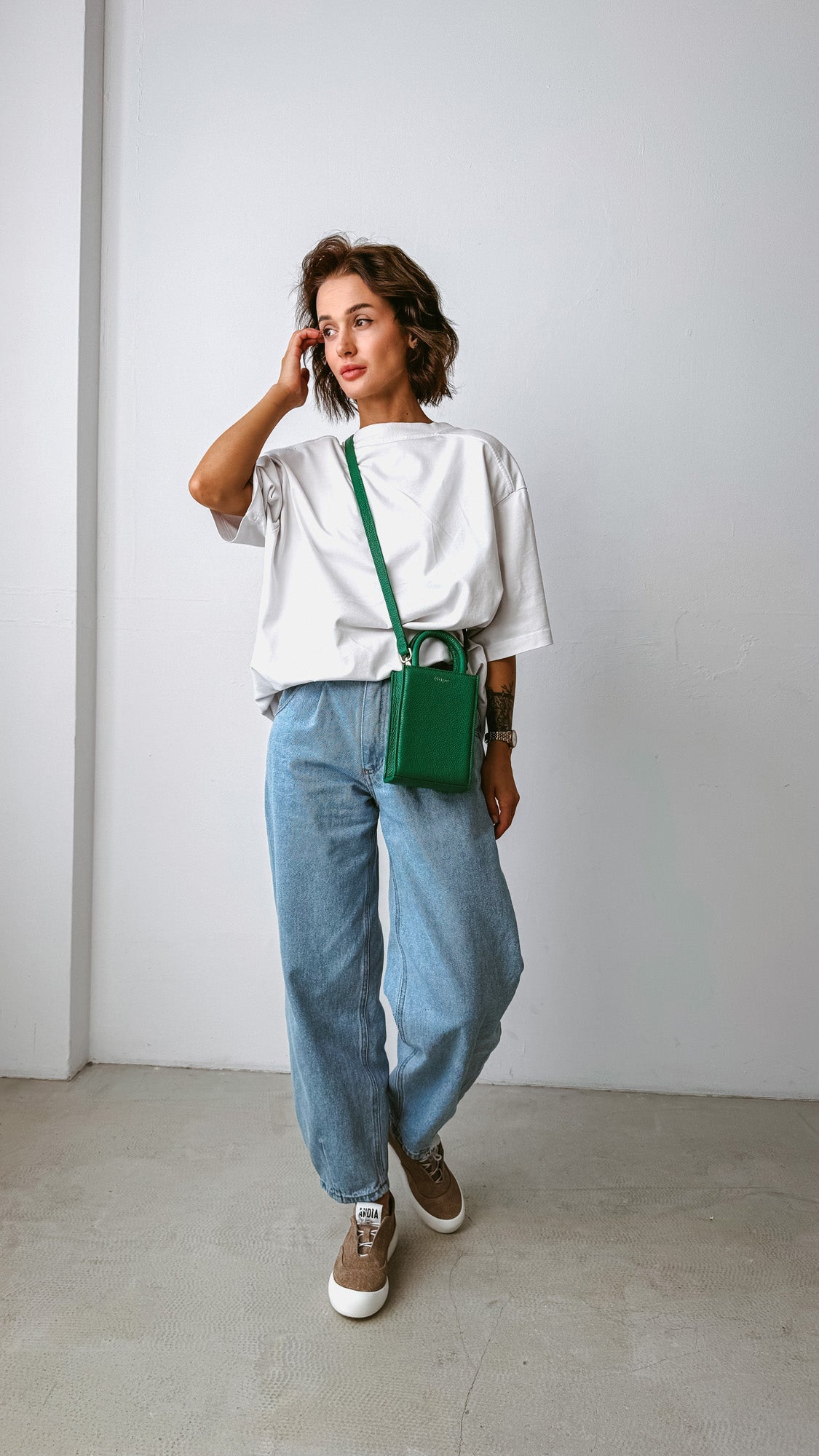 Leather bag Etape MIMI BAG Emerald