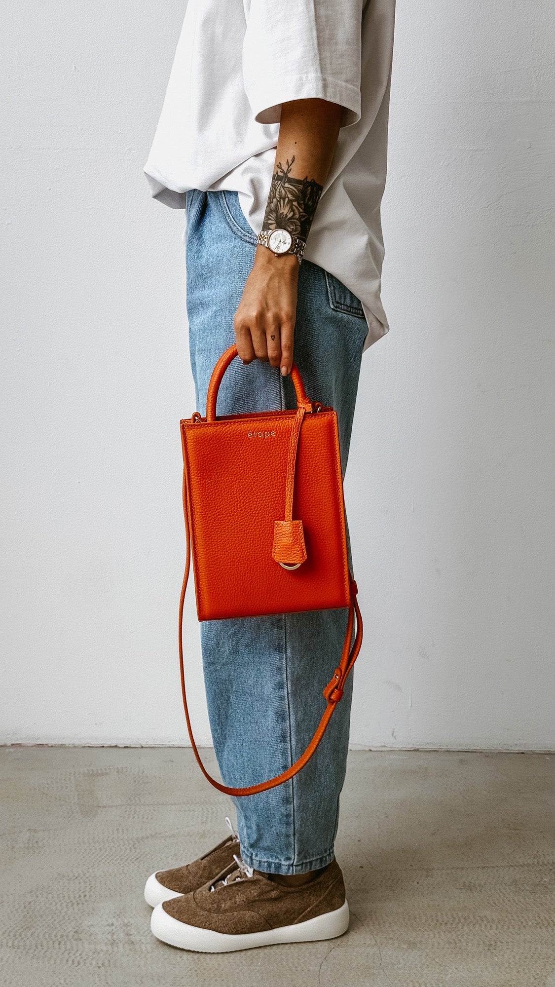 Leather bag Etape TOY BAG 888 Orange