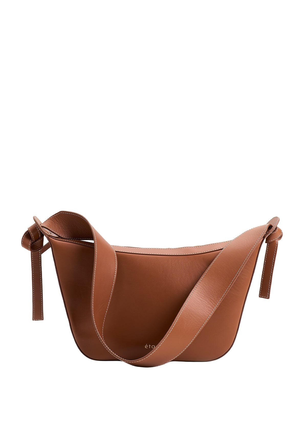 Leather bag Etape Croissant Grande Cognac Nappa