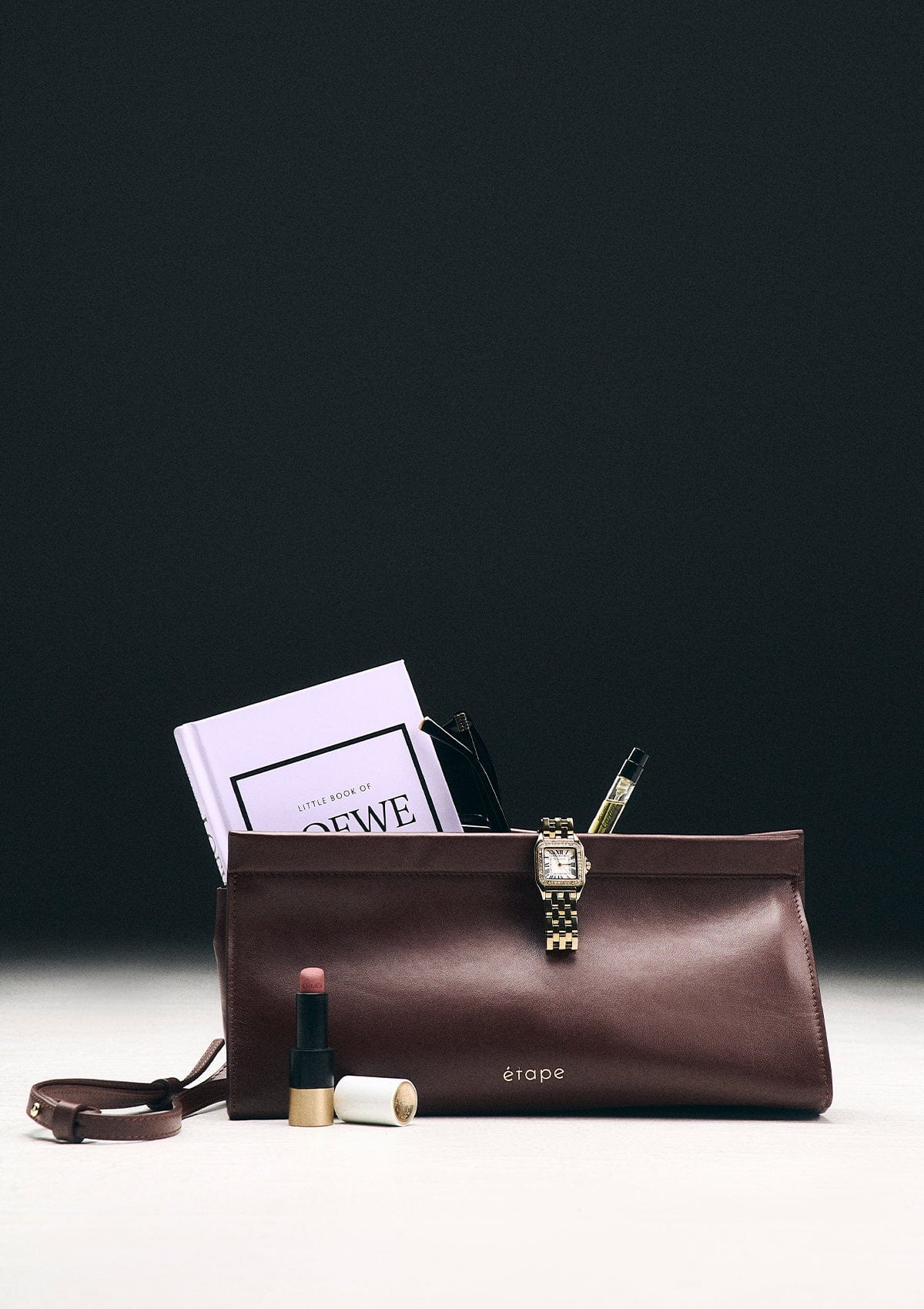 Leather bag Etape L’Arc Redwood Nappa