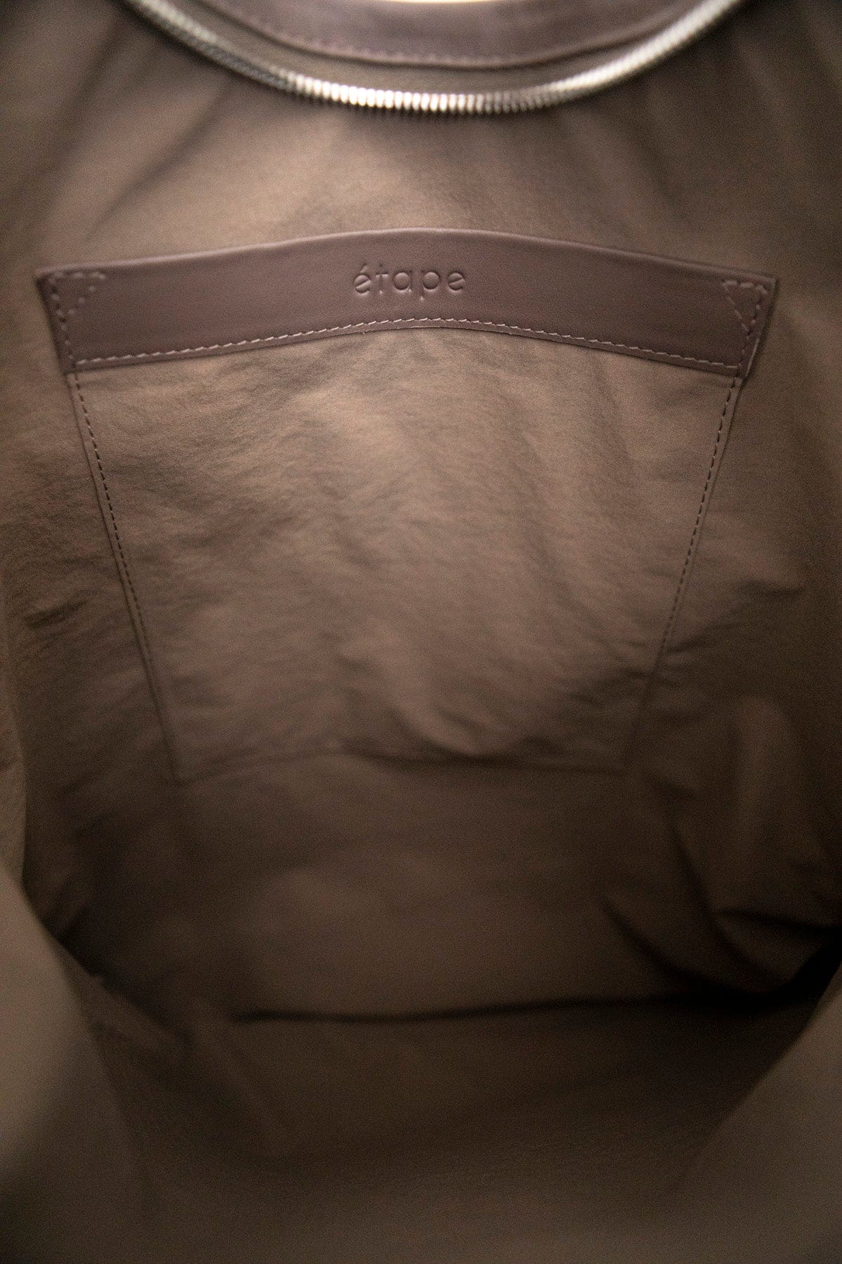 Leather bag Etape La Poche Grand 0017 Cappuccino