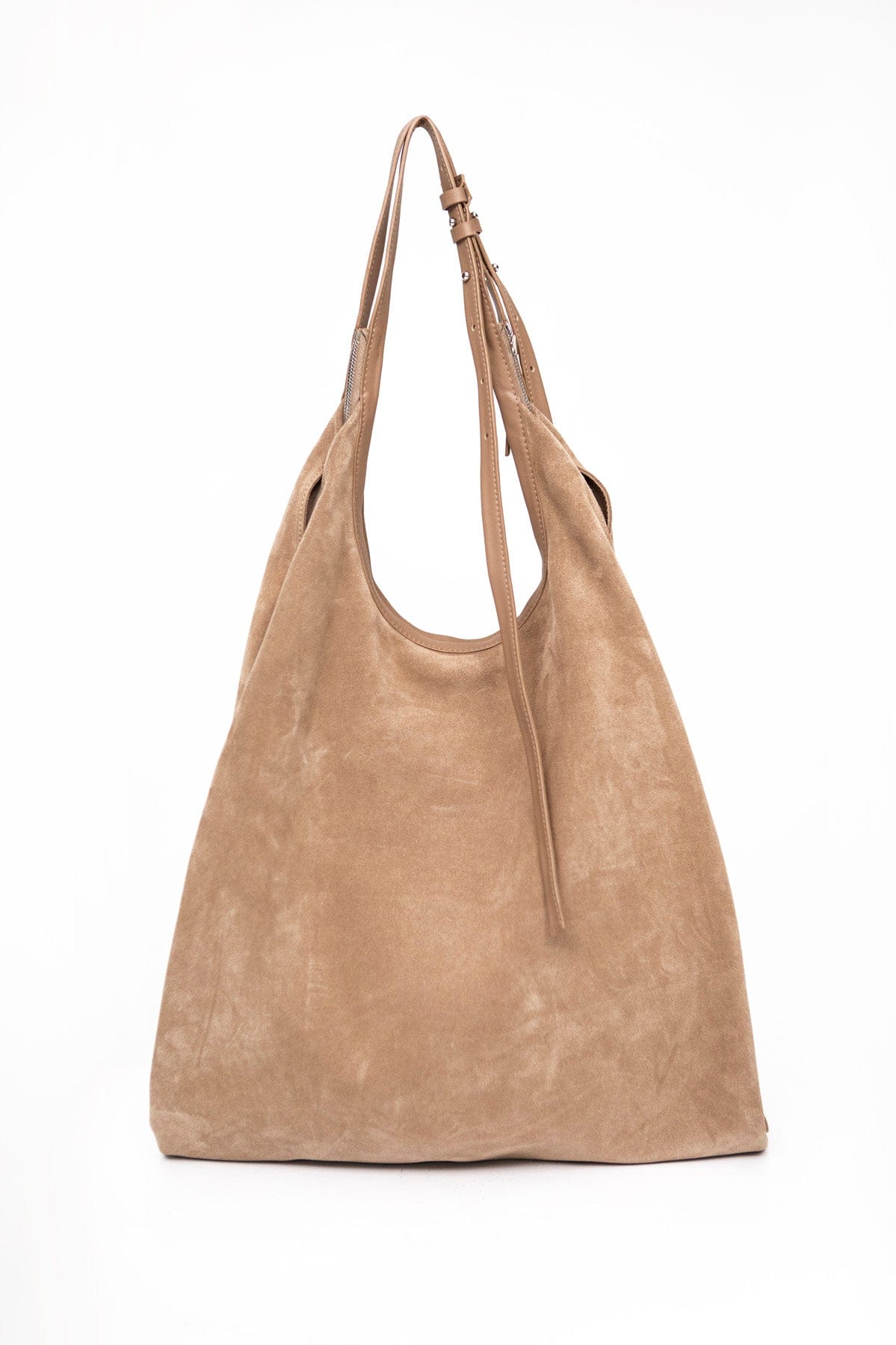 Suede bag Etape La Poche Grand Suede Biscotto