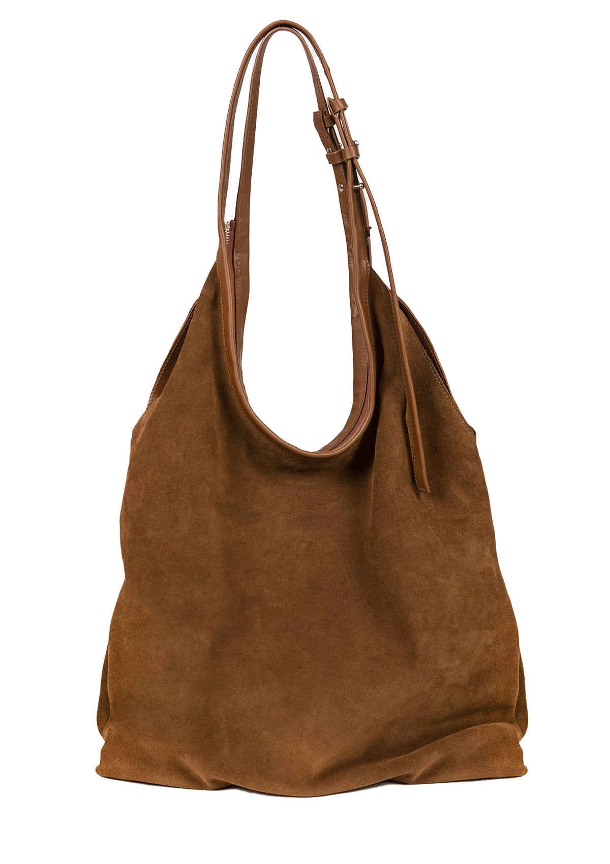 Suede bag Etape La Poche Grand Suede Chocolate