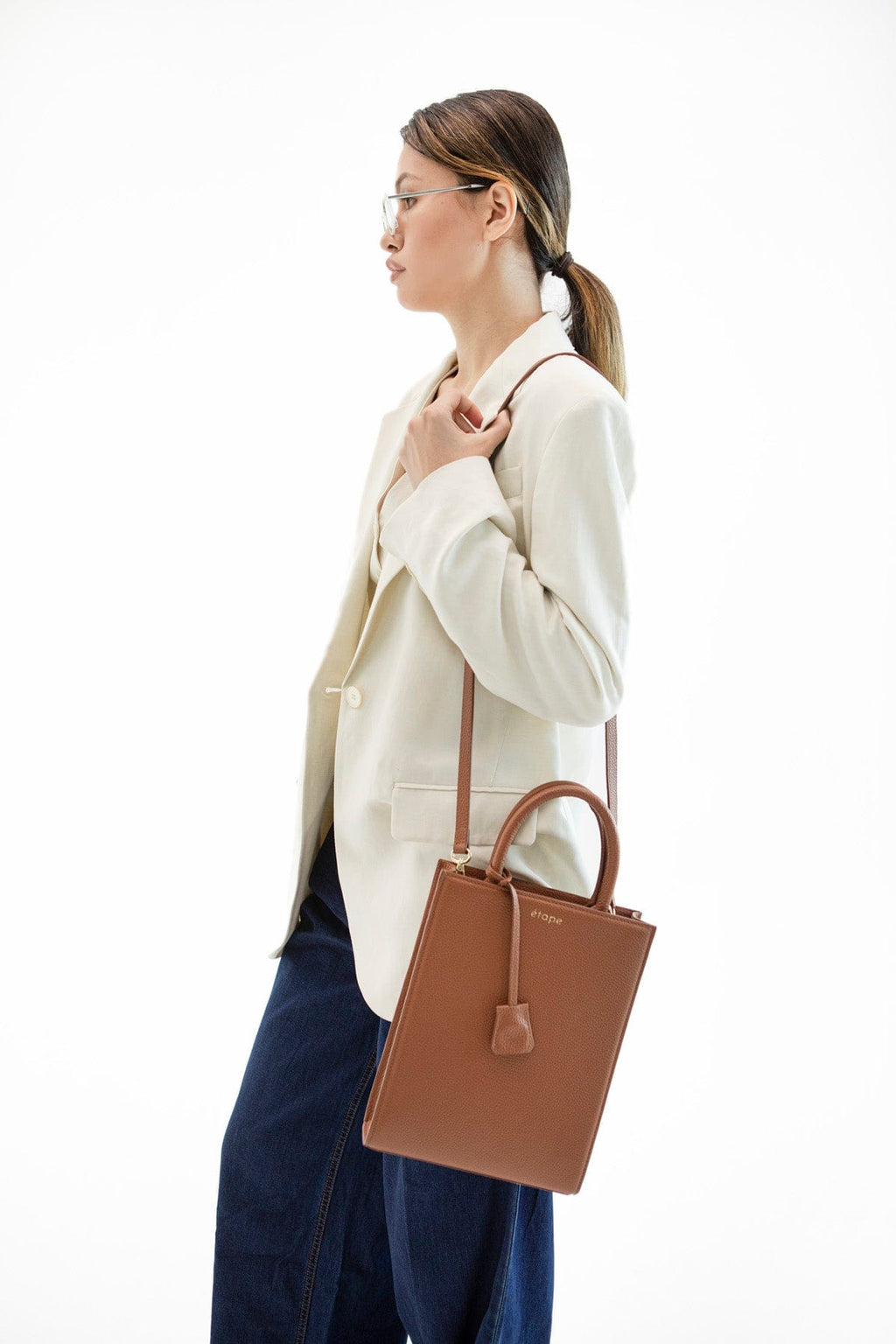 Leather bag Etape MAC BAG Cinnamon