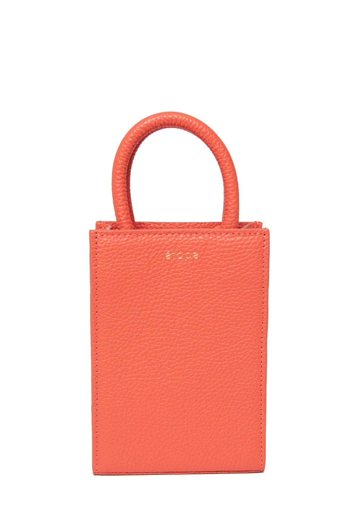 Leather bag Etape MIMI BAG Coral