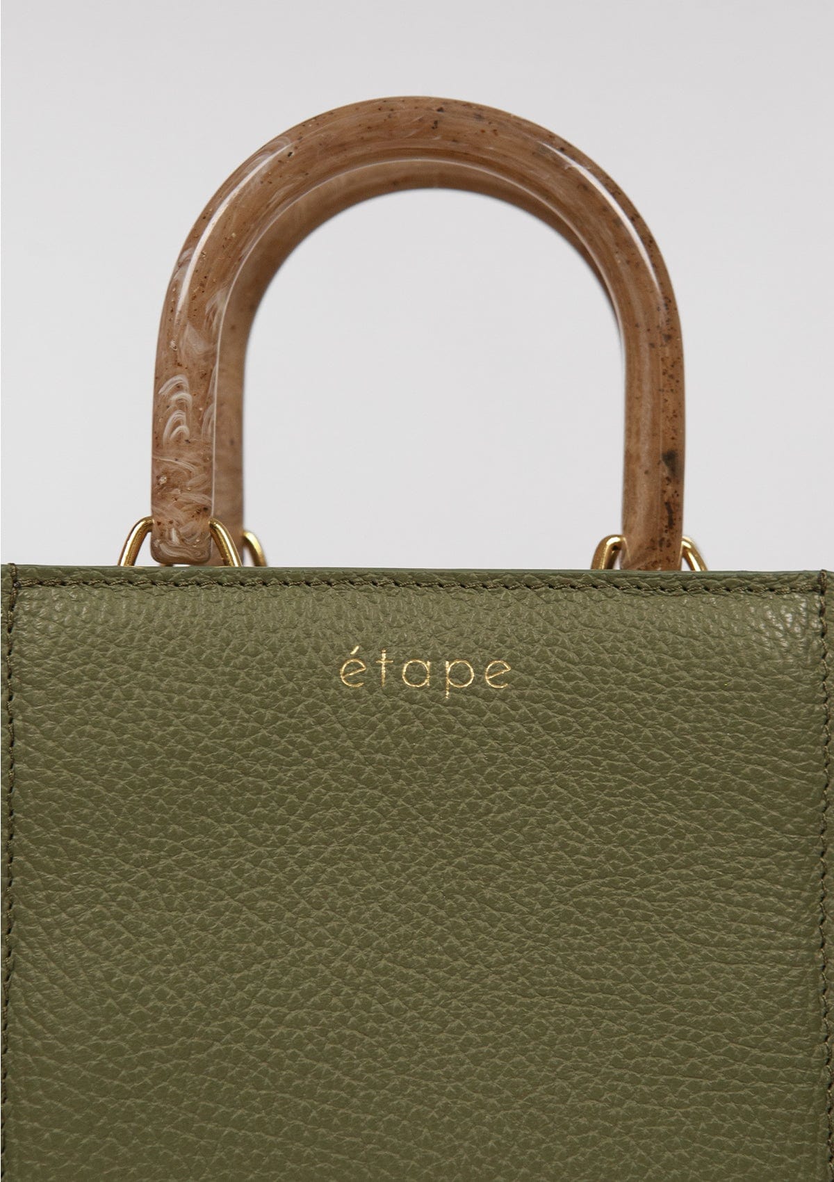 Leather bag Etape MIMI MAX Olive