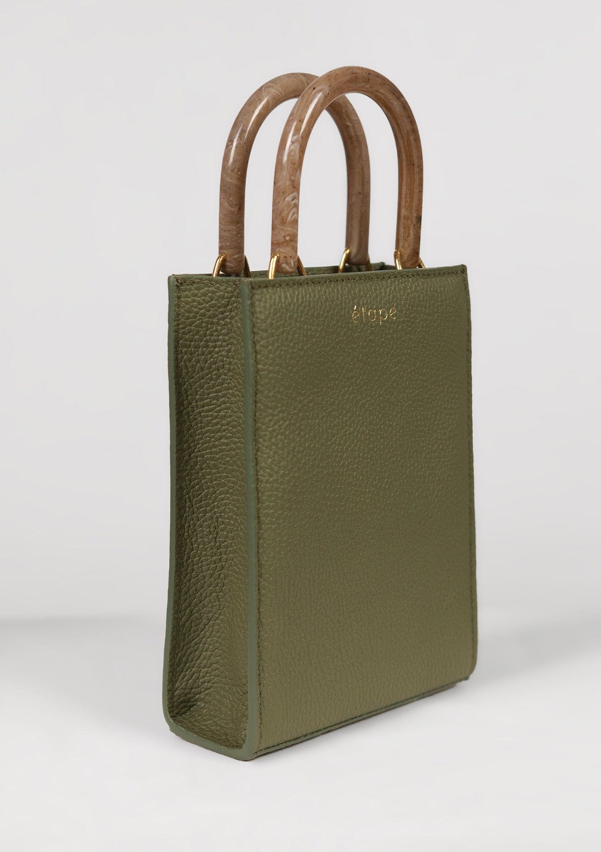 Leather bag Etape MIMI MAX Olive