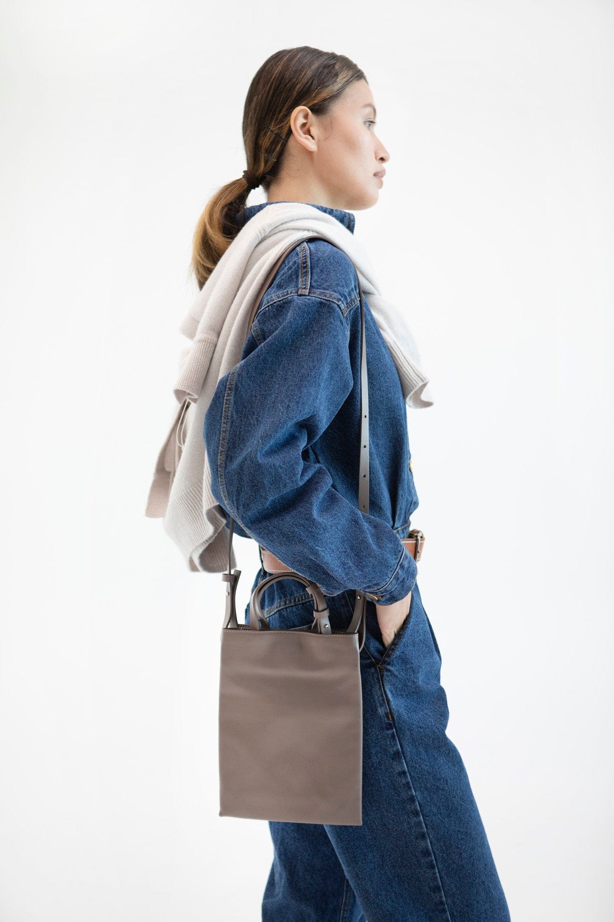 Leather bag Etape Petite 0027 Cappuccino