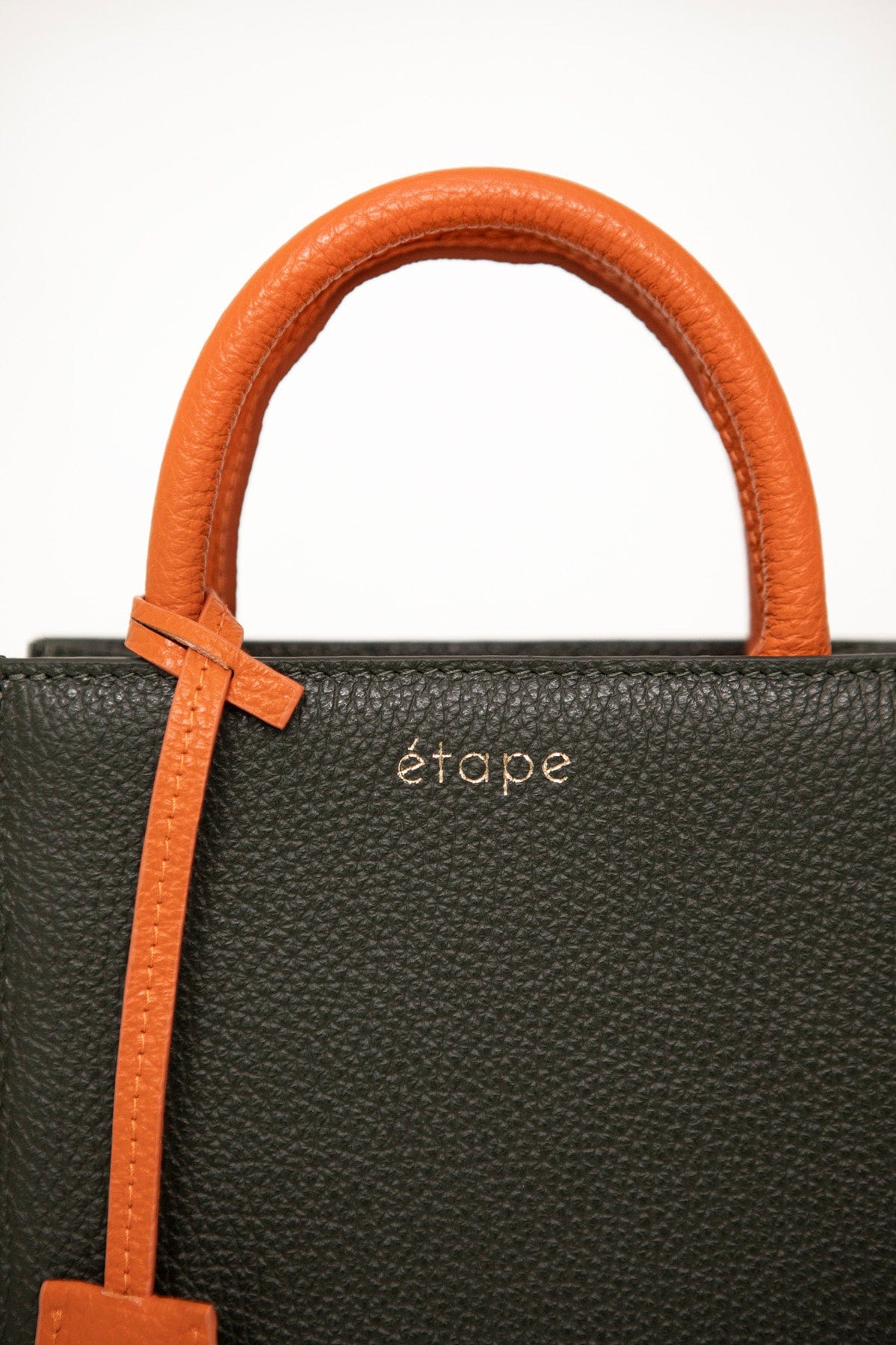 Leather bag Etape TOY BAG 888 Khaki/Orange