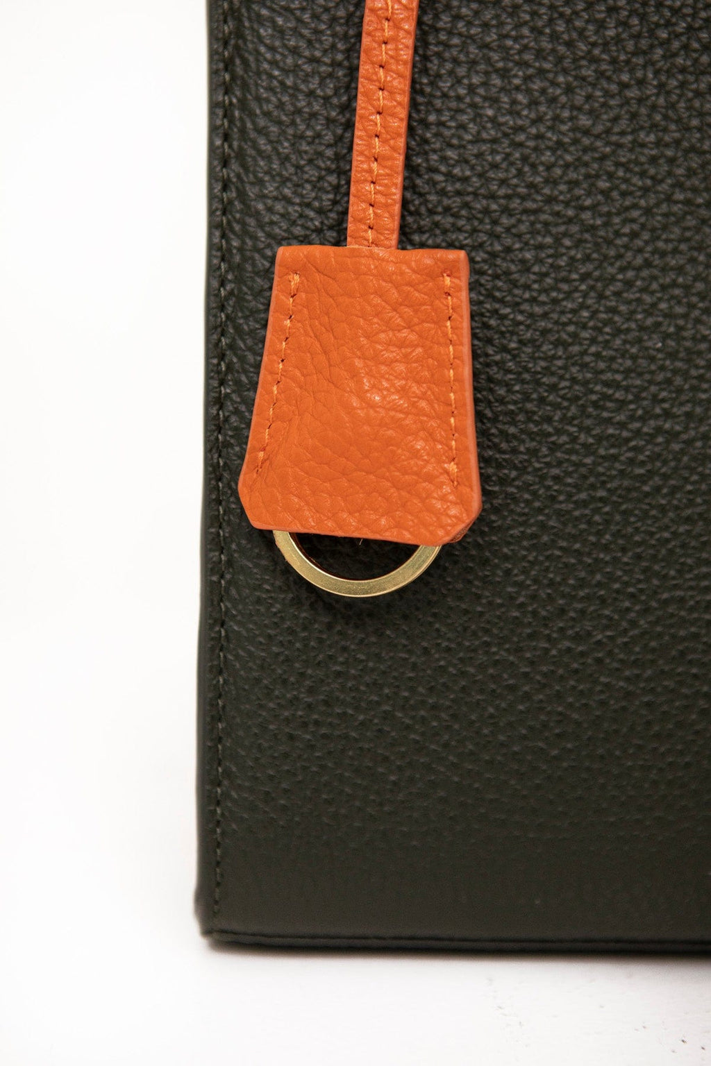 Leather bag Etape TOY BAG 888 Khaki/Orange