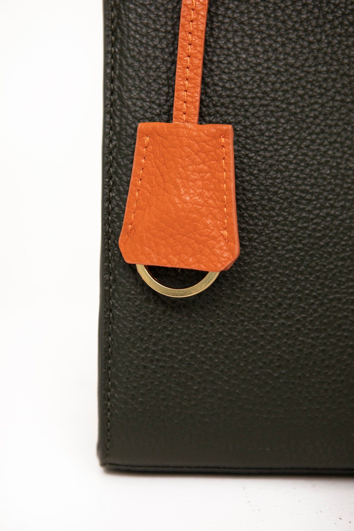 Leather bag Etape TOY BAG 888 Khaki/Orange