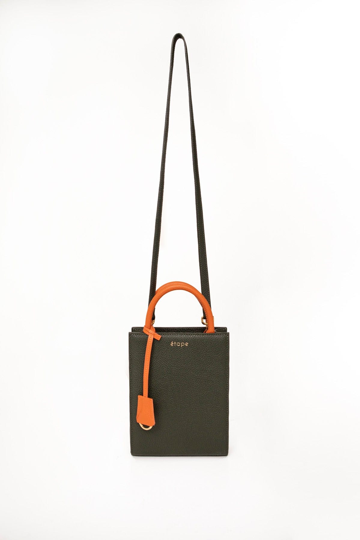Leather bag Etape TOY BAG 888 Khaki/Orange