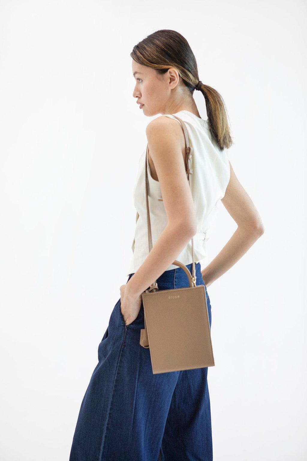 Leather bag Etape TOY BAG 888 СМ Cappuccino