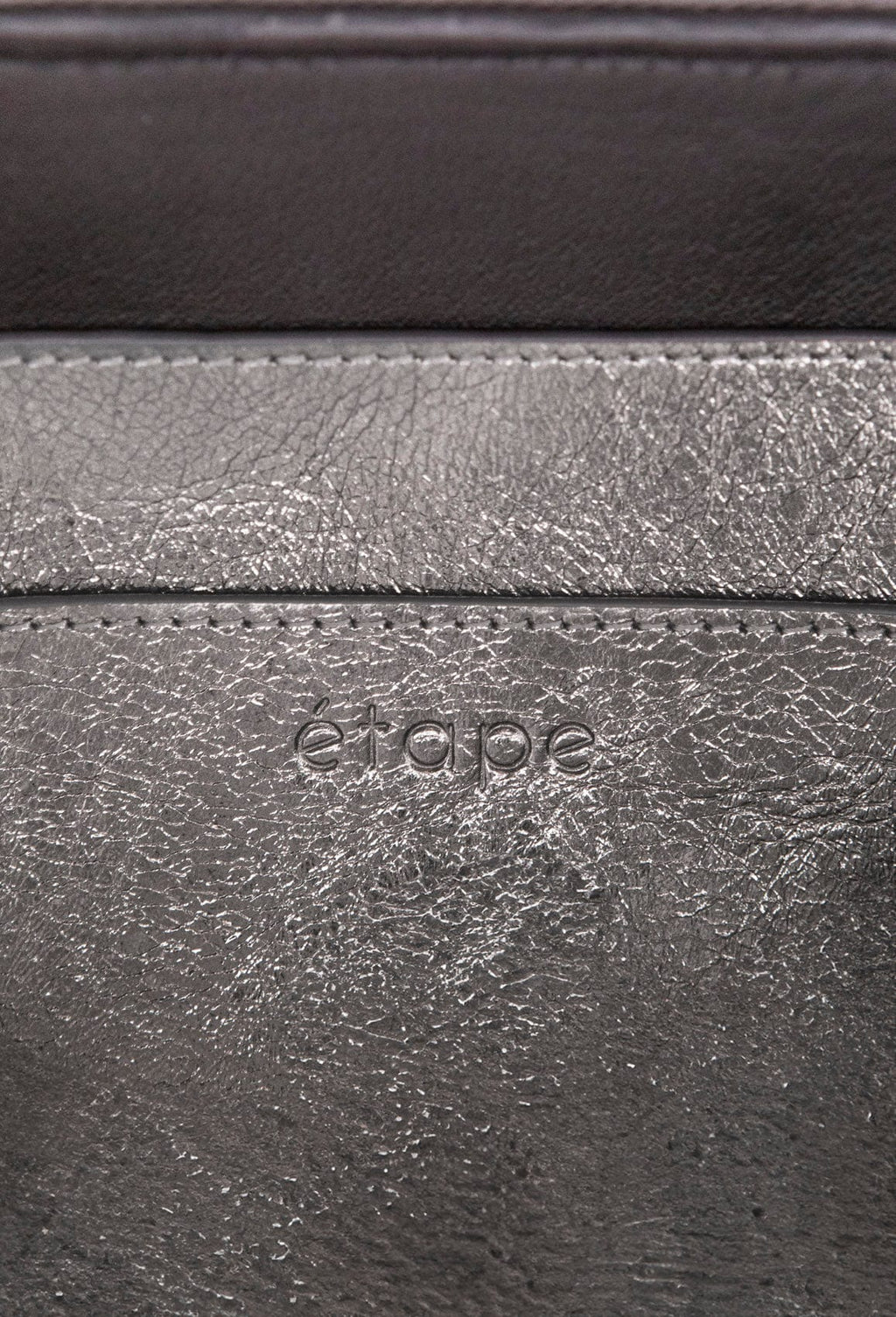 Leather bag Etape Venice Argentum Glitter