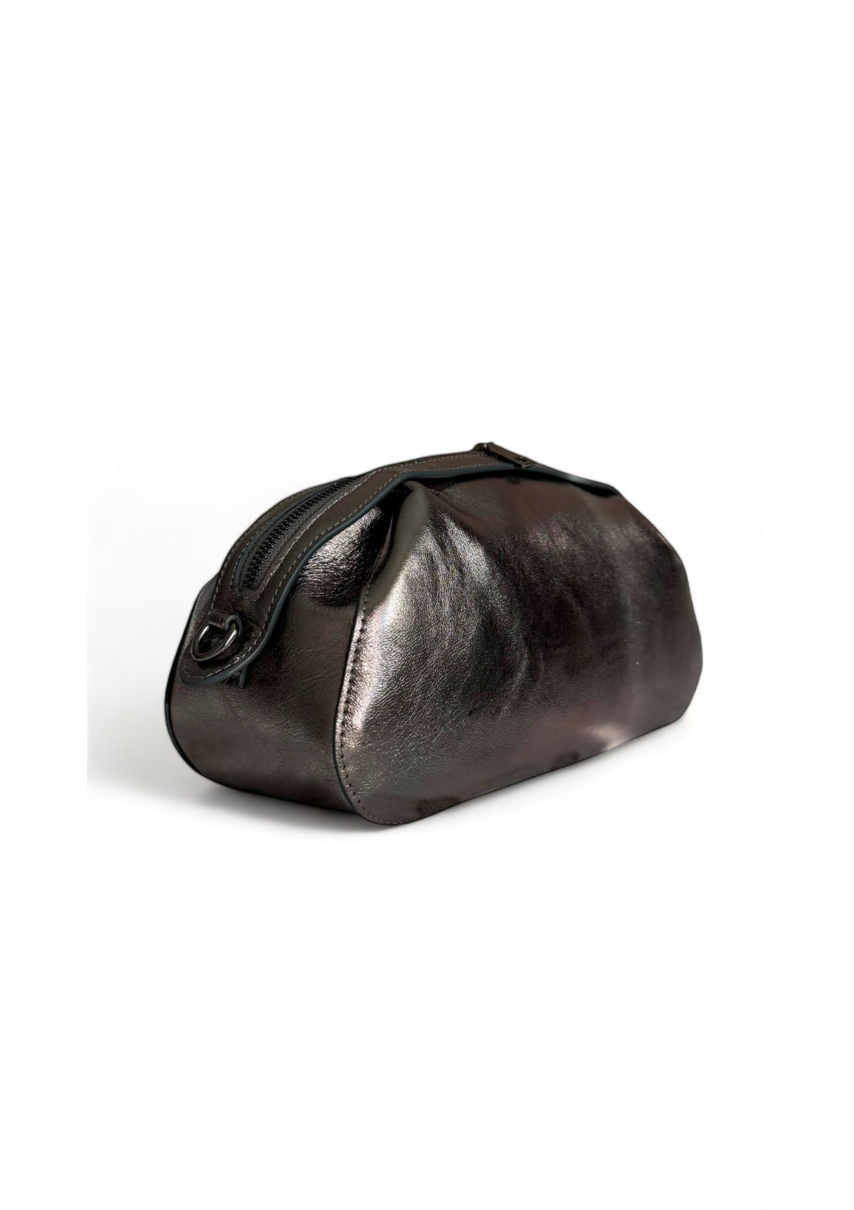 Leather bag Etape Venice Argentum Glitter