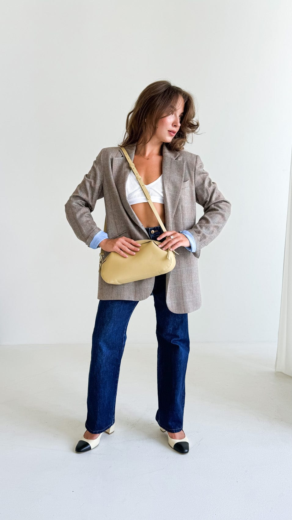 Leather bag Etape Venice Banana Nappa