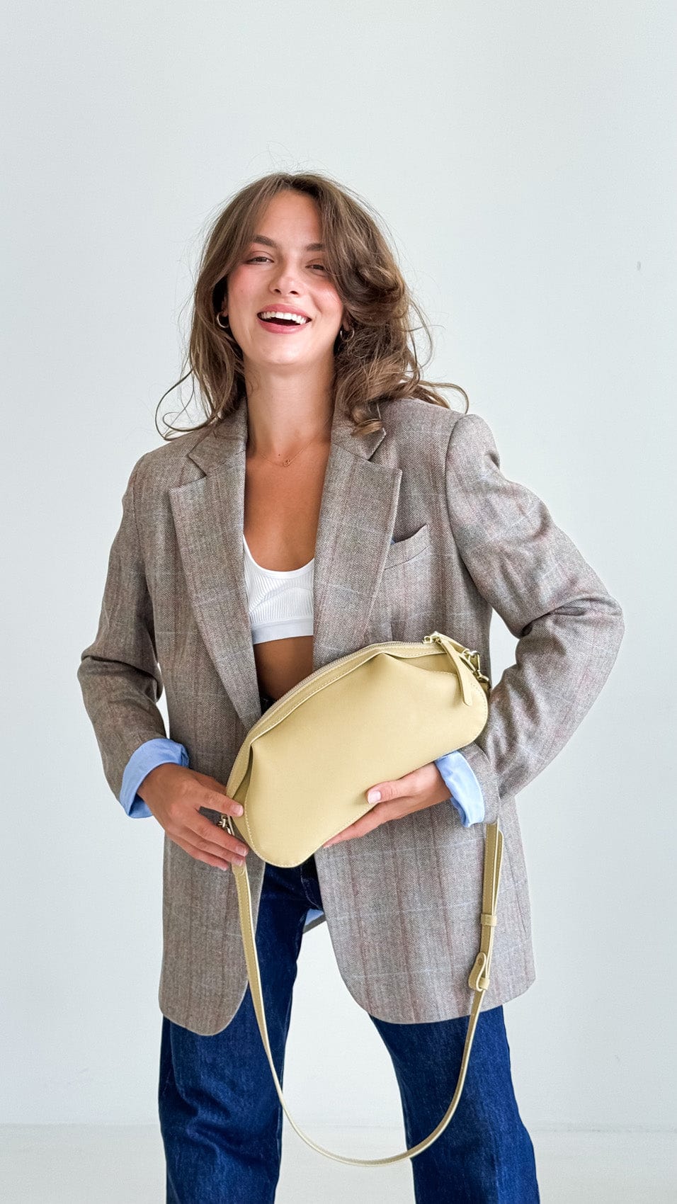 Leather bag Etape Venice Banana Nappa