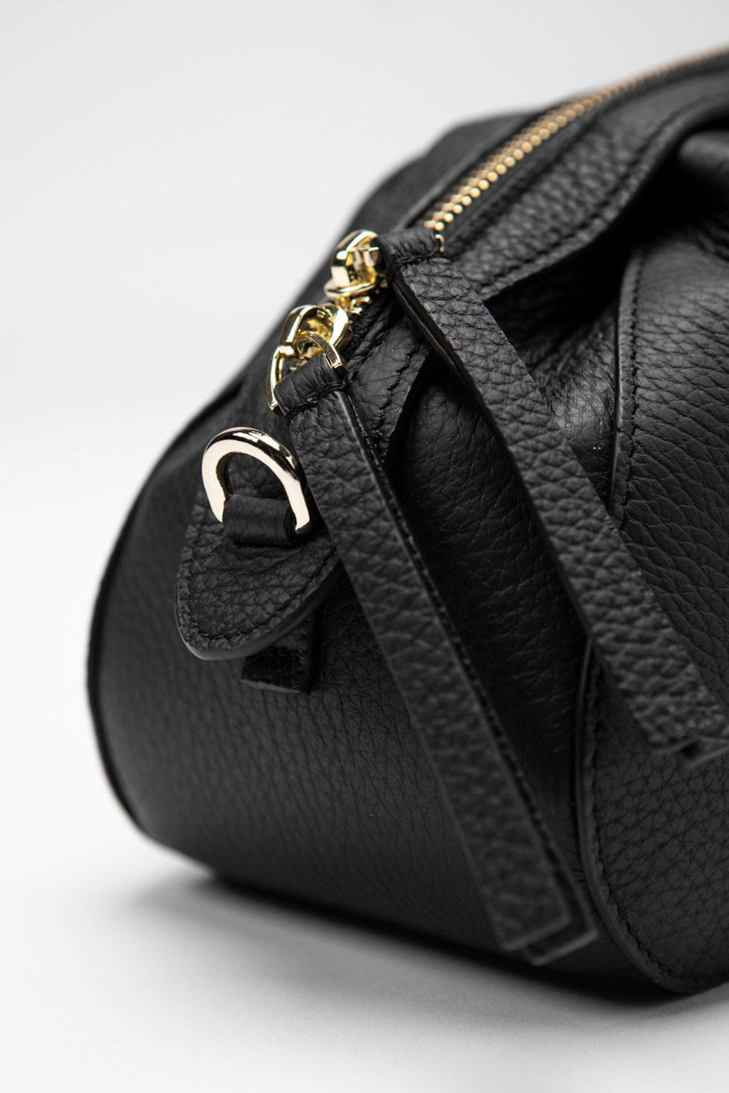Leather bag Etape Venice Black Flotard
