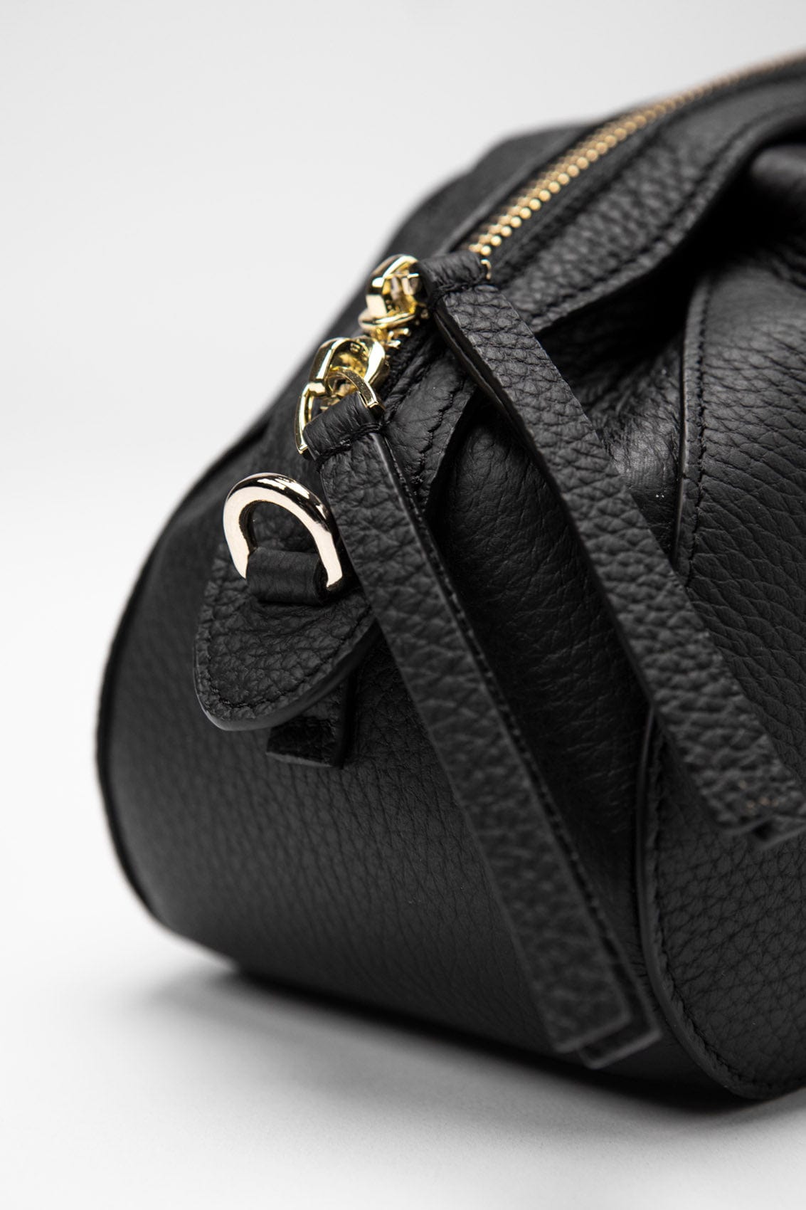 Leather bag Etape Venice Black Flotard