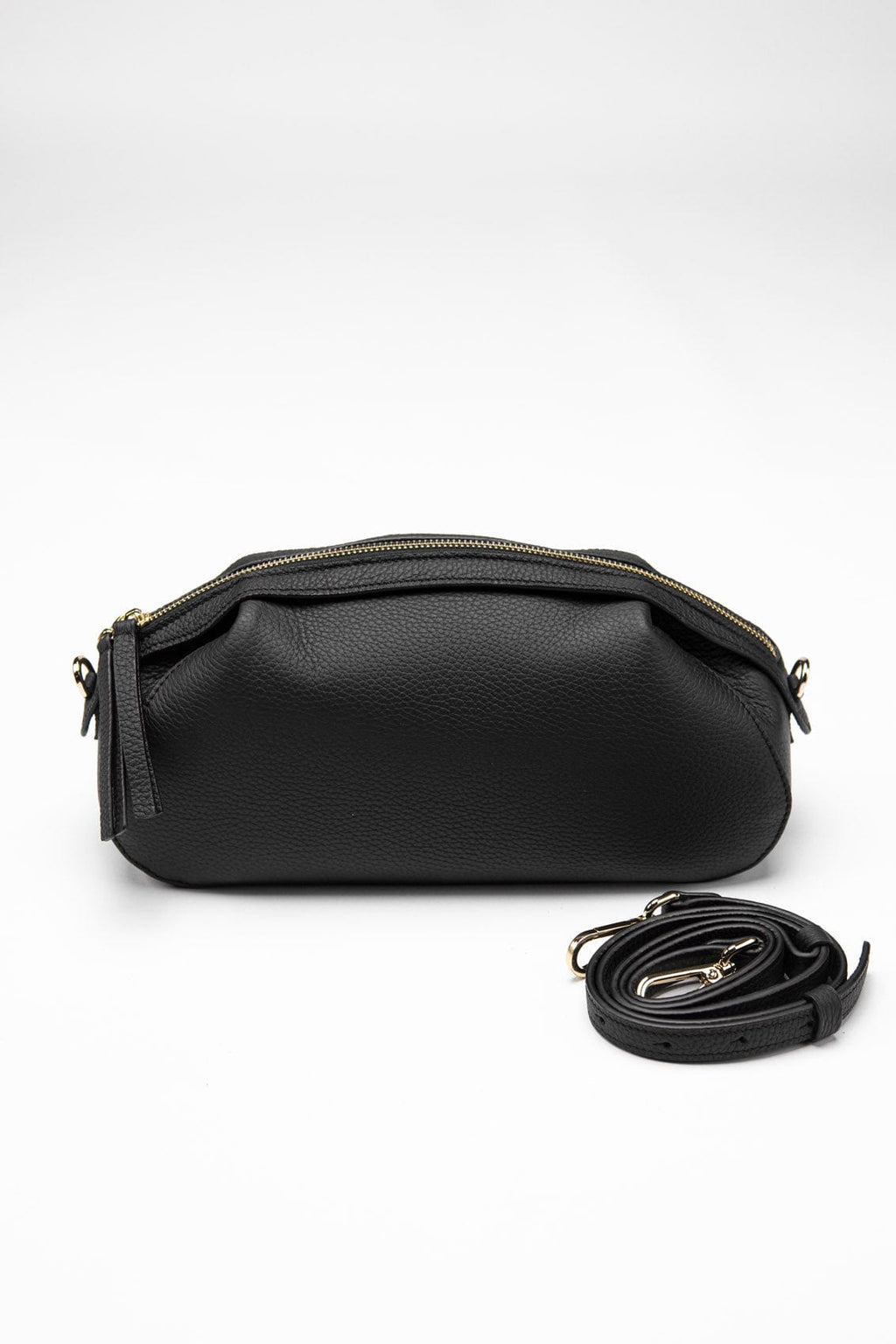 Leather bag Etape Venice Black Flotard