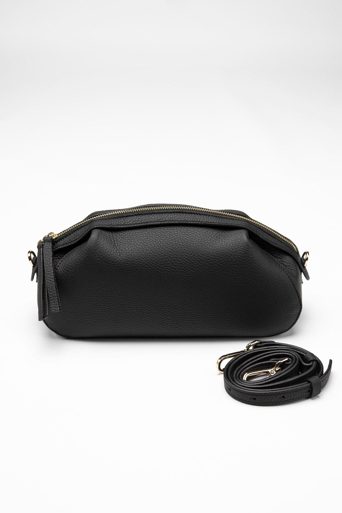 Leather bag Etape Venice Black Flotard