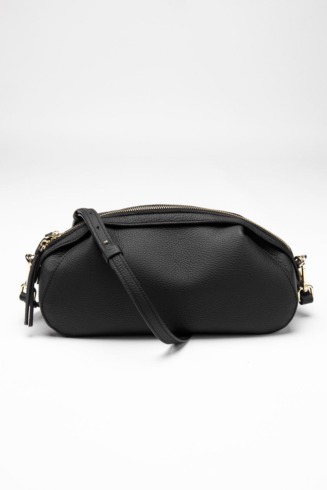 Leather bag Etape Venice Black Flotard