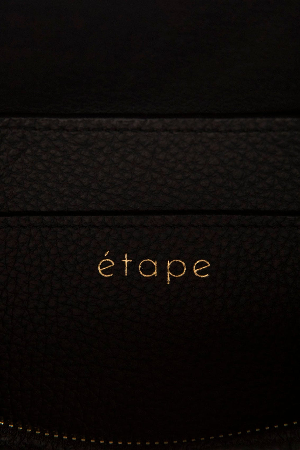 Leather bag Etape Venice Black Flotard