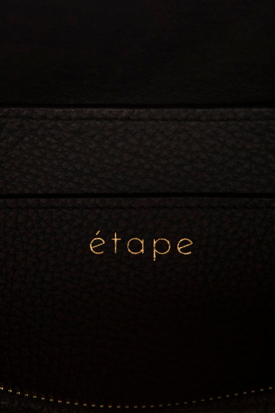 Leather bag Etape Venice Black Flotard