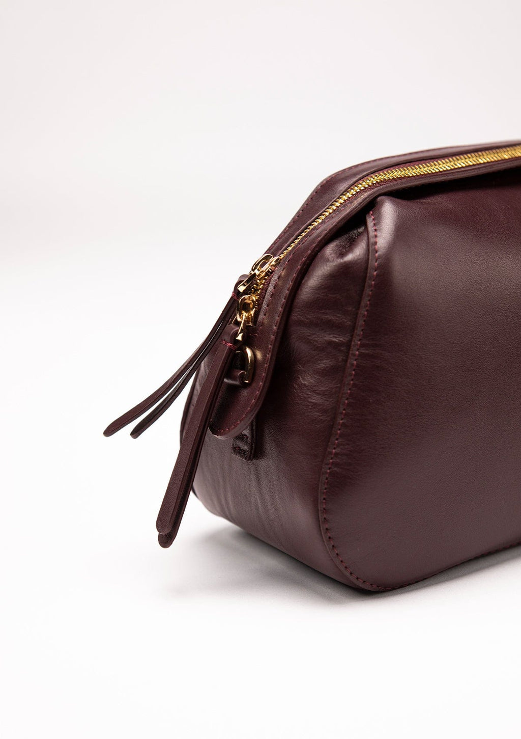 Leather bag Etape Venice Burgundy Nappa