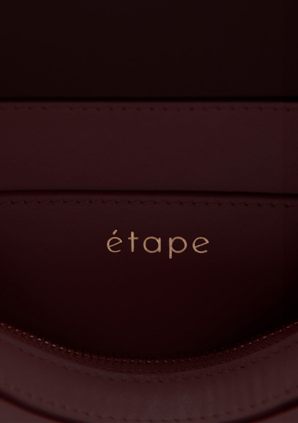 Leather bag Etape Venice Burgundy Nappa