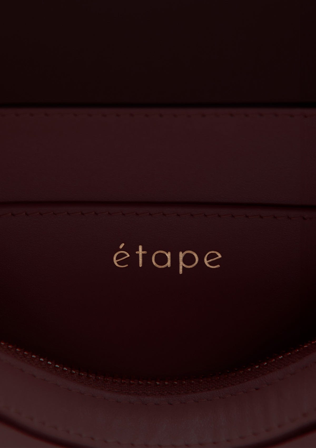 Leather bag Etape Venice Burgundy Nappa