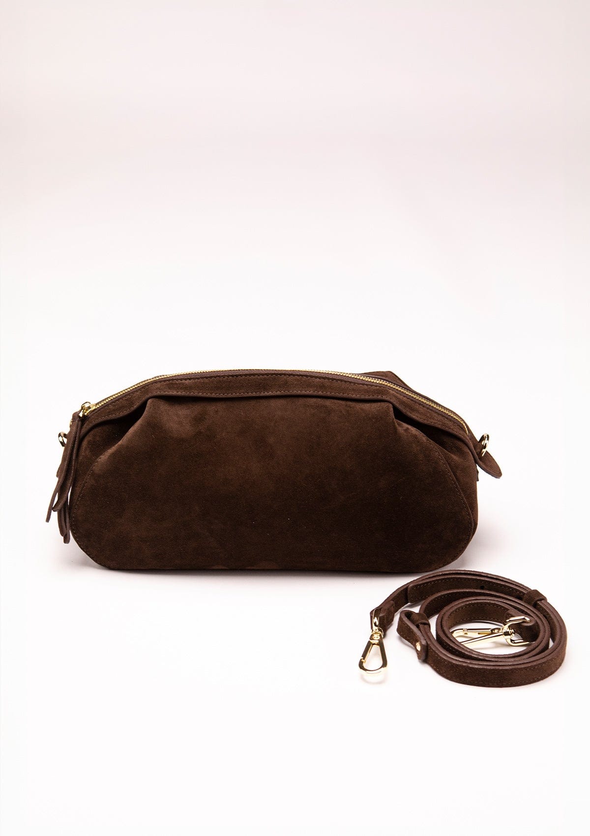 Suede bag Etape Venice Chocolate Suede