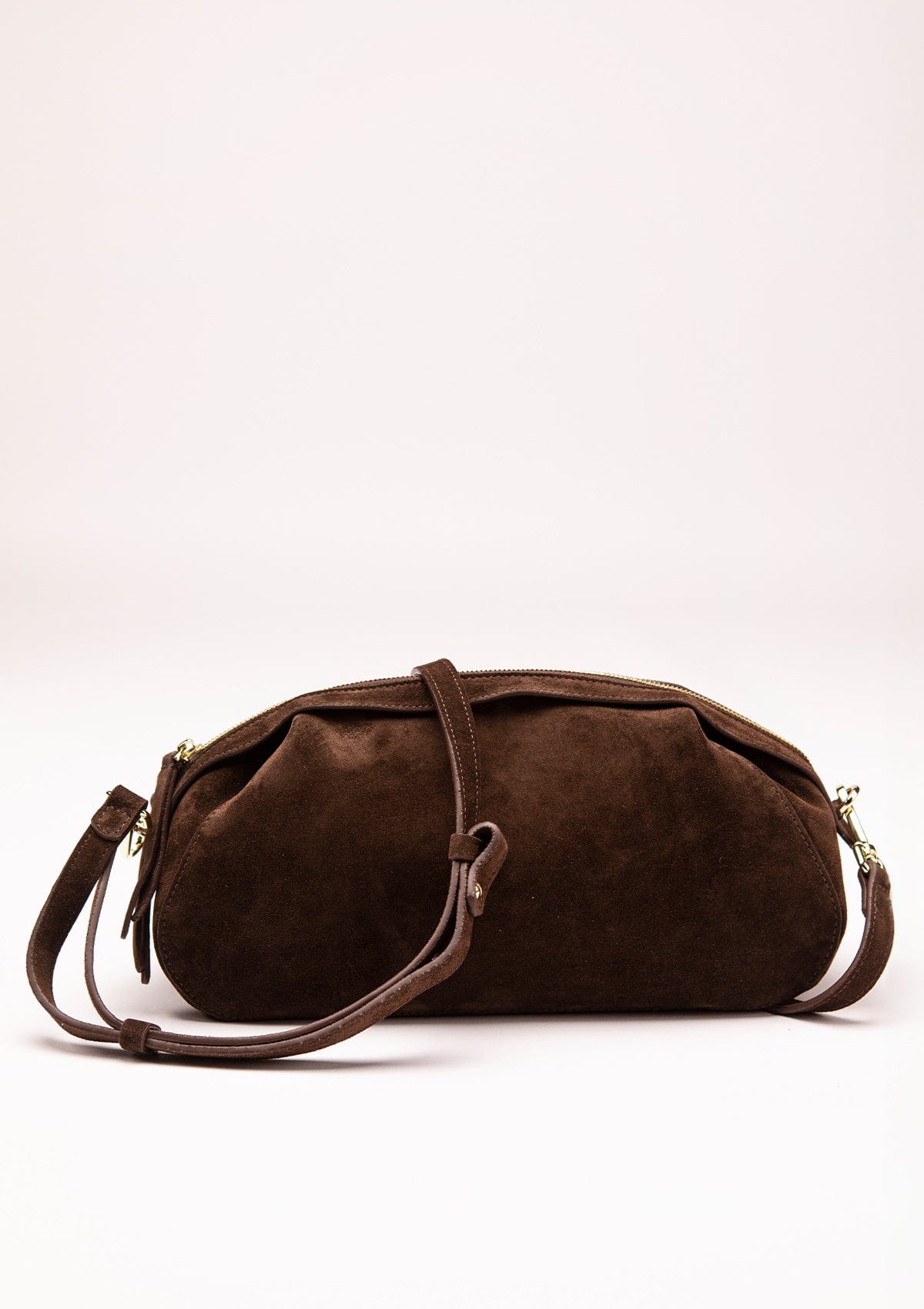 Suede bag Etape Venice Chocolate Suede