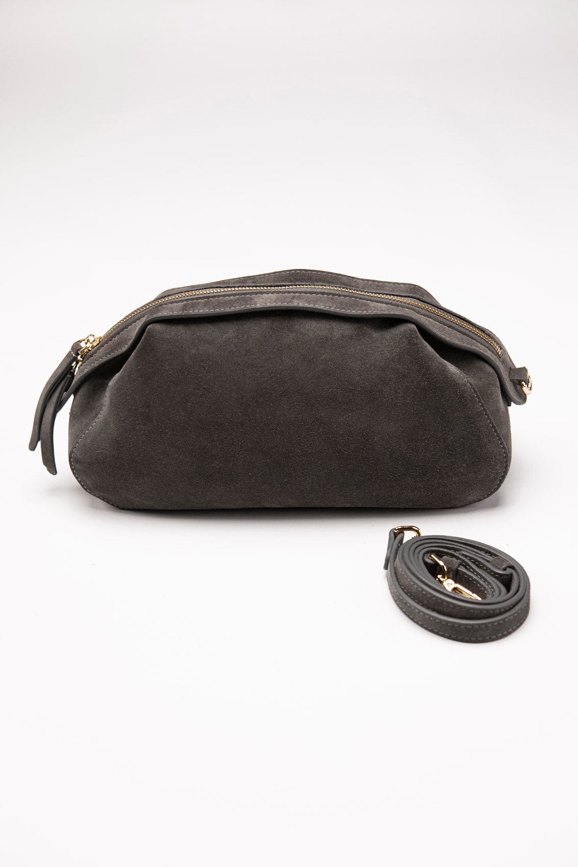 Suede bag Etape Venice Grey Suede
