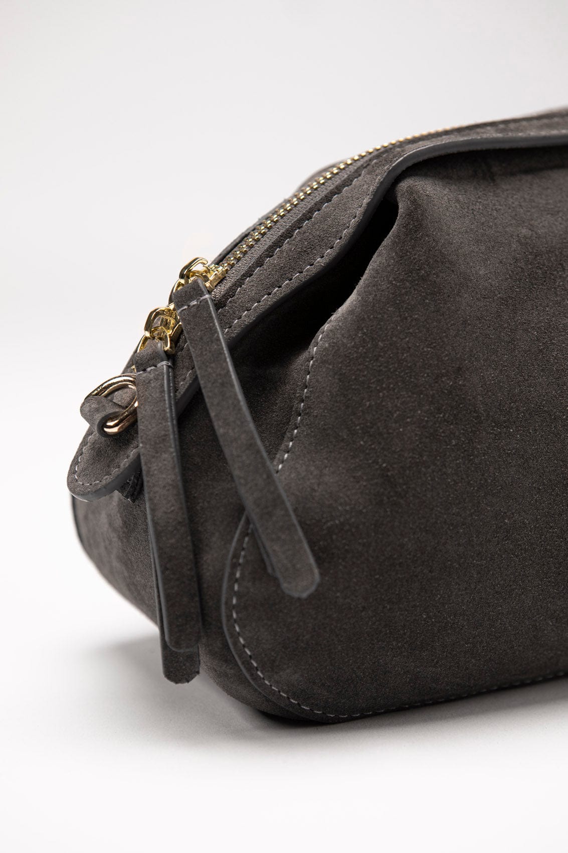 Suede bag Etape Venice Grey Suede