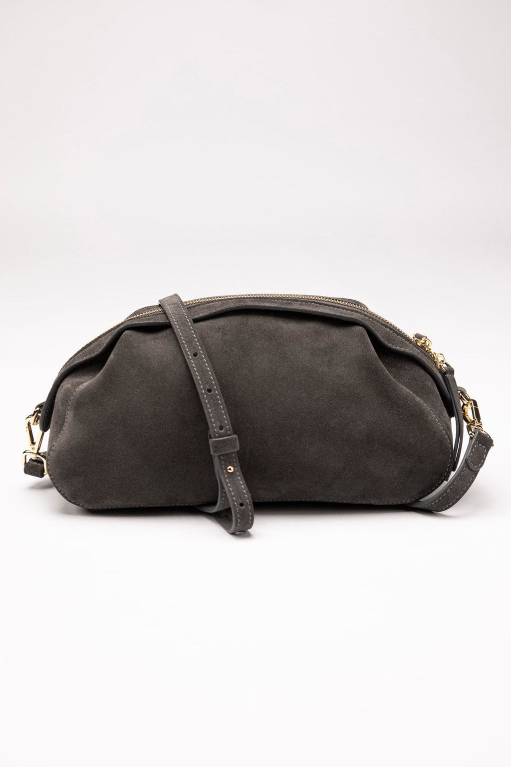 Suede bag Etape Venice Grey Suede