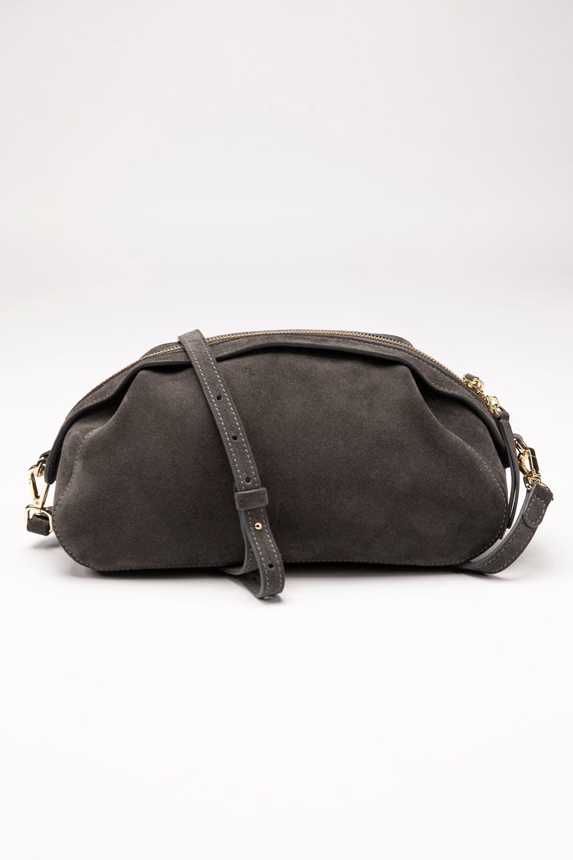 Suede bag Etape Venice Grey Suede