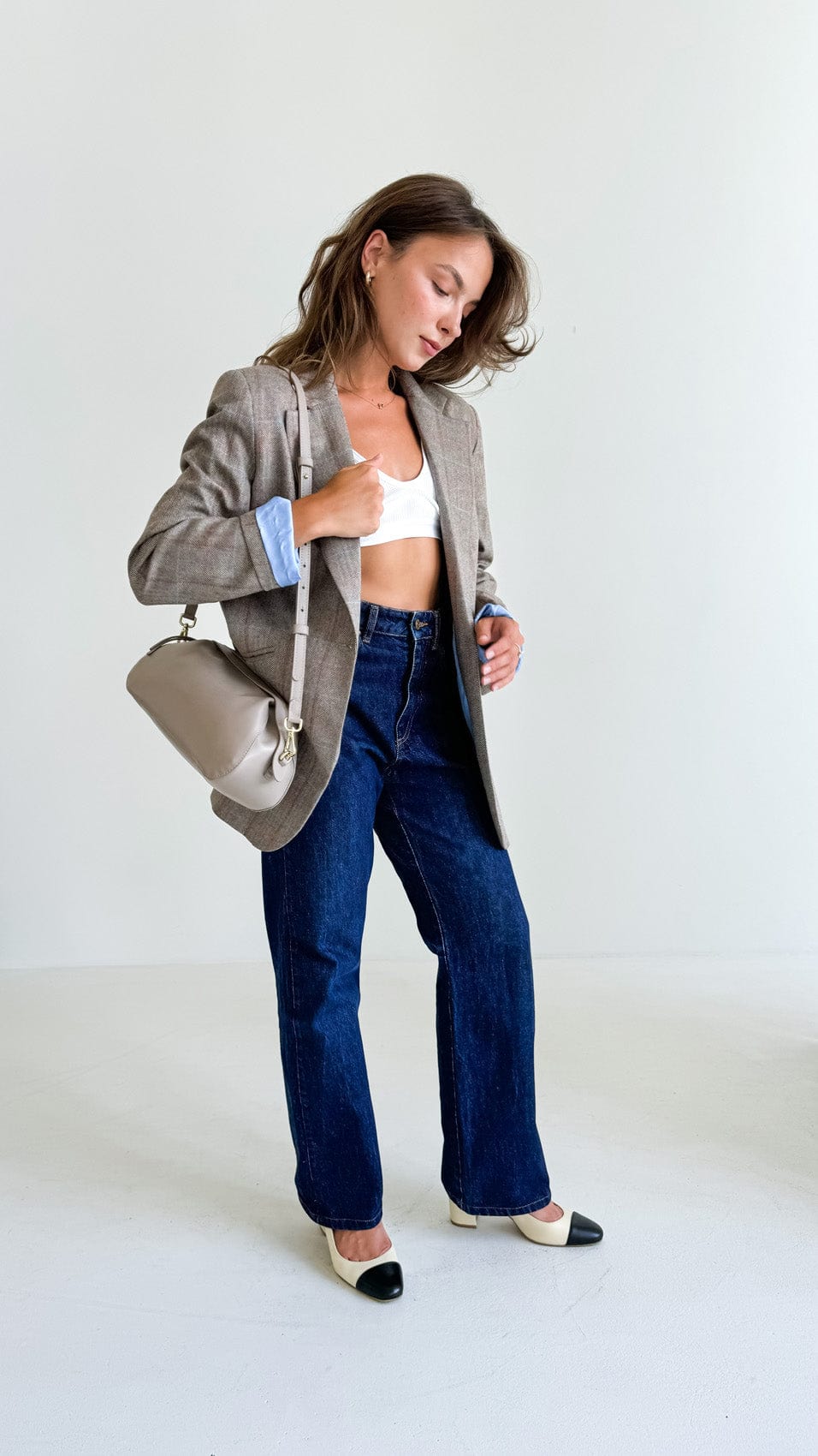 Leather bag Etape Venice Latte Nappa