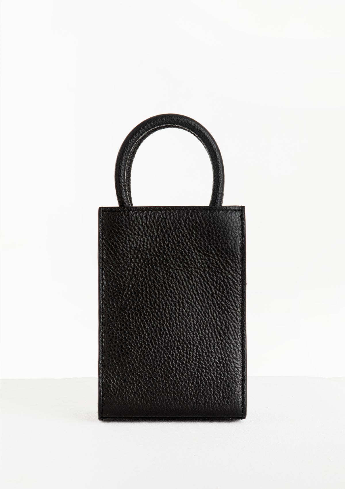 Leather bag Sagaboi x Ètape MIMI BAG Hand Painted Black