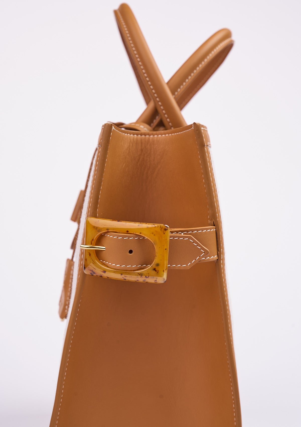 Canvas/Leather Bag Etape Portofino Grande Canvas Wallnut