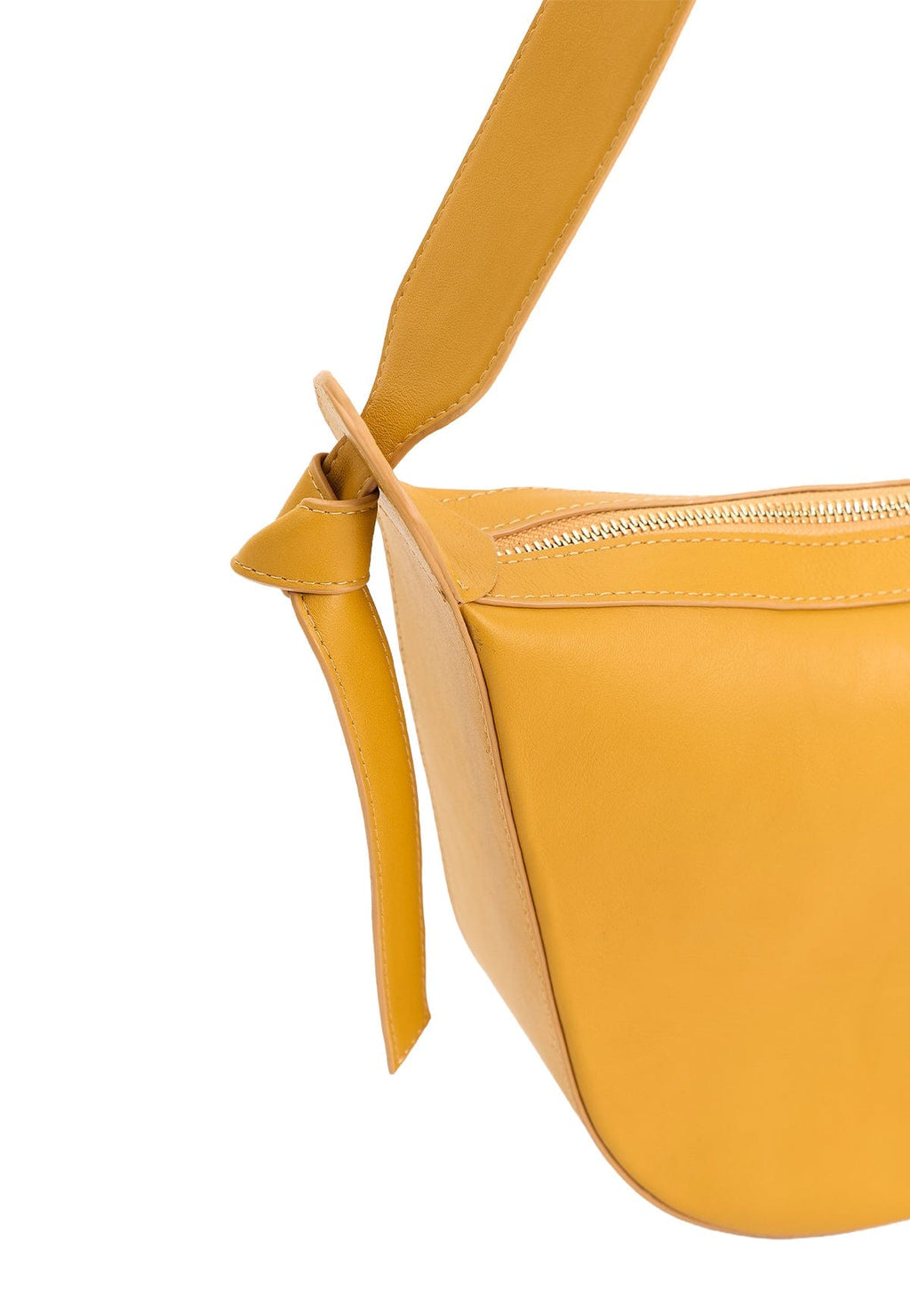 Leather bag Etape Croissant Grande Amber Nappa