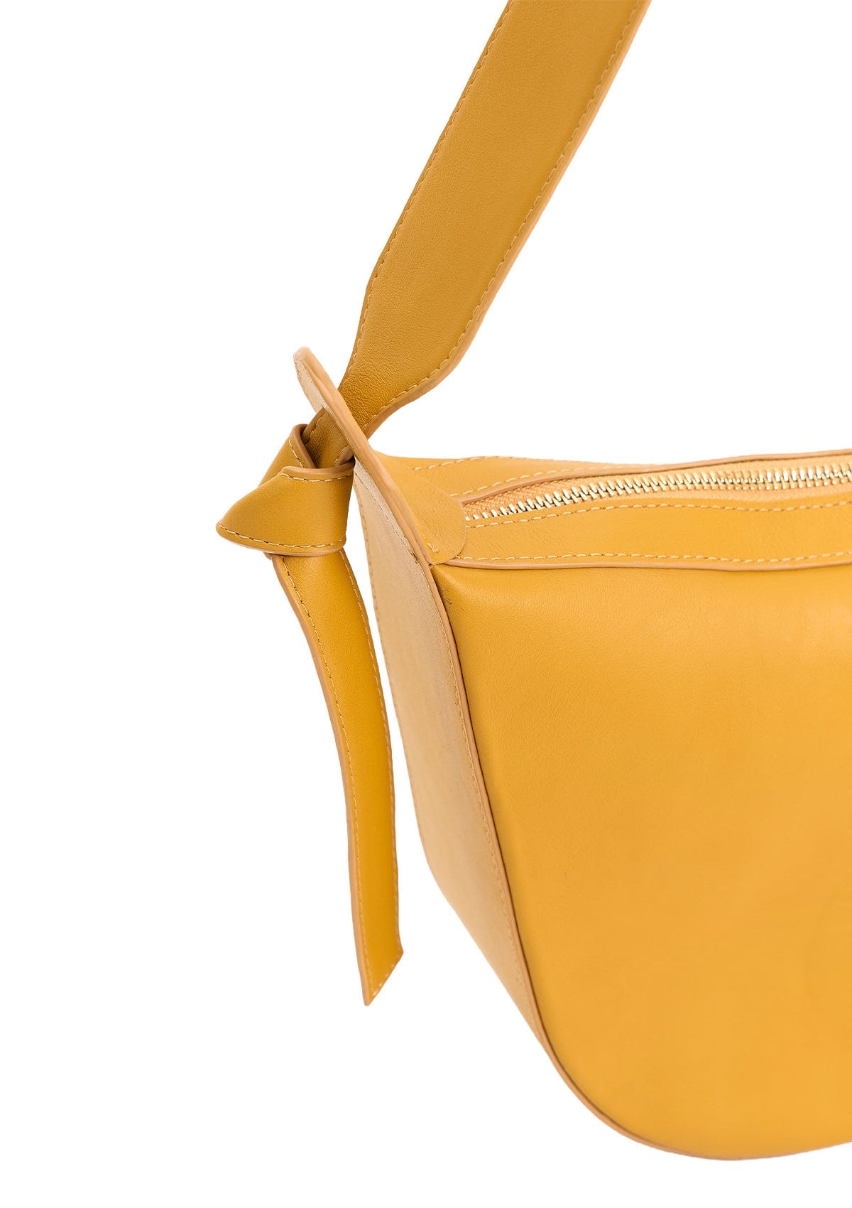 Leather bag Etape Croissant Grande Amber Nappa