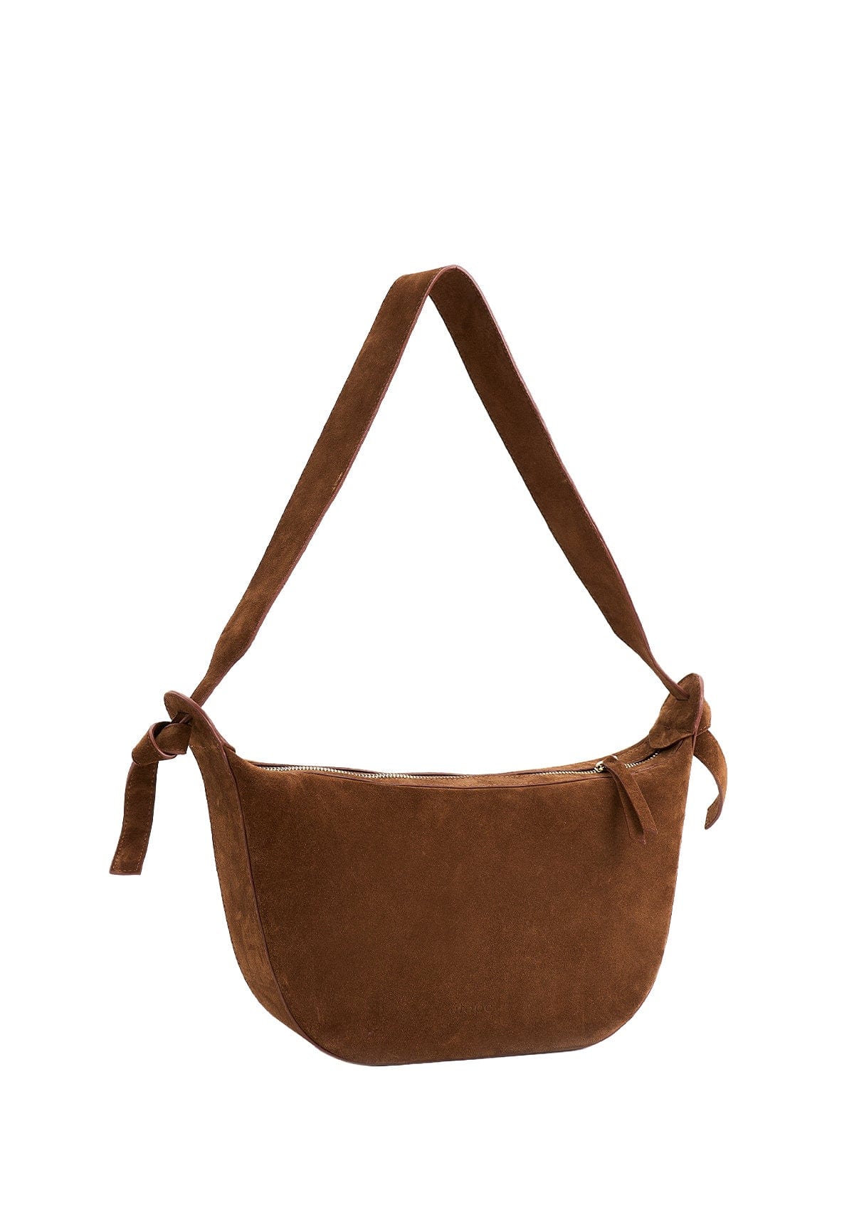 Suede bag Etape Croissant Grande Chocolate Suede