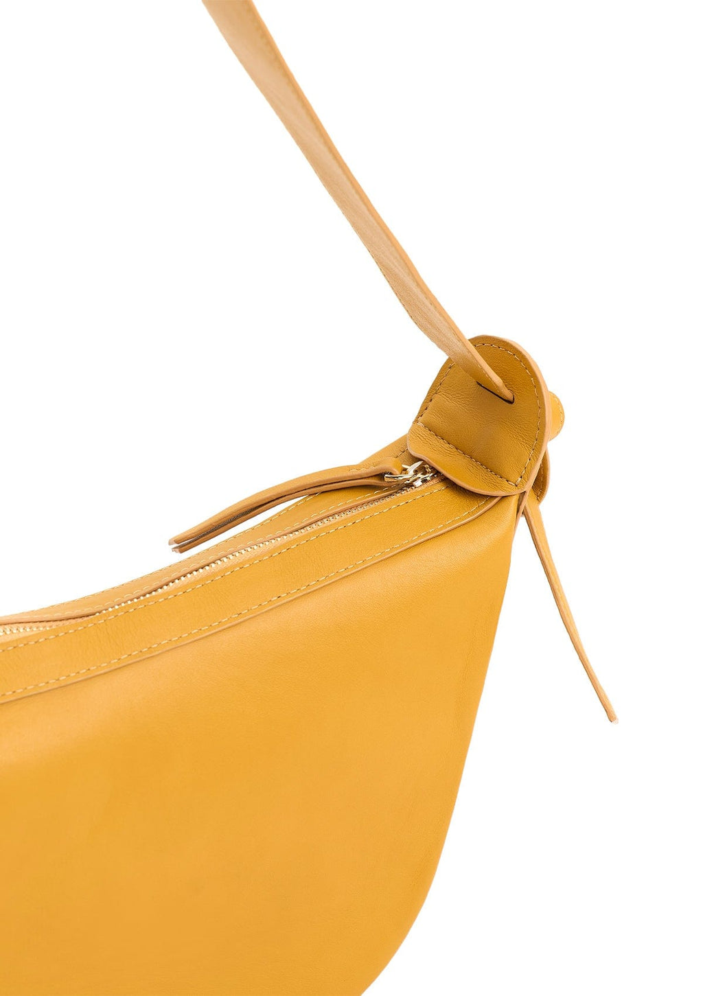 Leather bag Etape Croissant Grande Amber Nappa