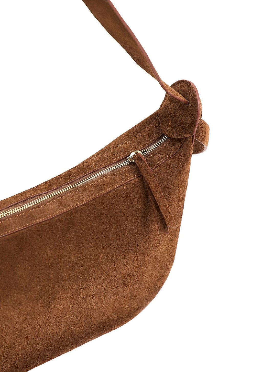 Suede bag Etape Croissant Grande Chocolate Suede