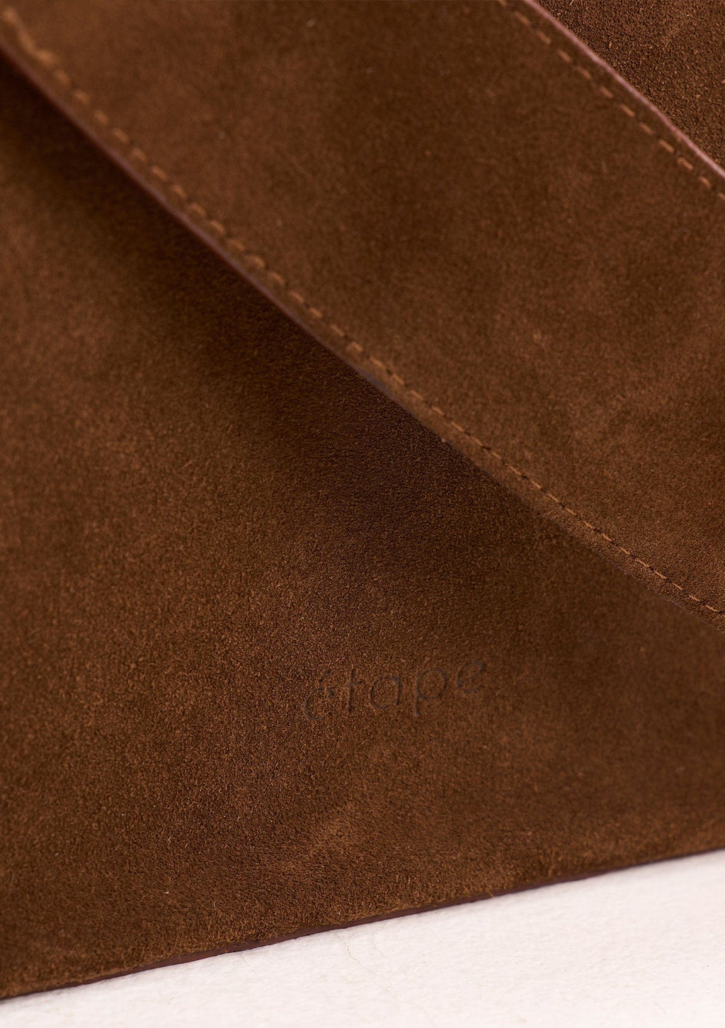 Suede bag Etape Croissant Grande Chocolate Suede